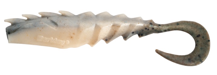 Berkley Gulp! Nemesis Prawn Curl Tail 4in Shad (4 pezzi) - Natural Shrimp
