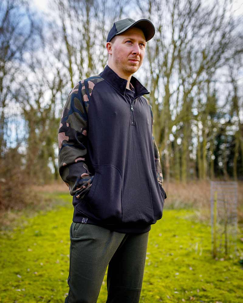 Maglione Fox LW Black/Camo QTR Zip