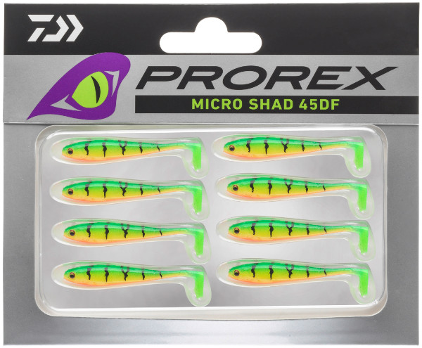 Daiwa Prorex Micro Shad 45DF, 8 pezzi!