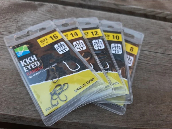 Preston KKH Barbed Hooks, 10 pezzi!