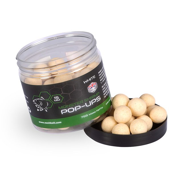 Nash Monster Shrimp Pop Ups Bianco (75g)