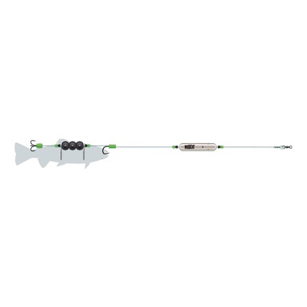 Lenza da pesce gatto Madcat Adjusta Profi River Rig Noseclip 180cm (100lb)