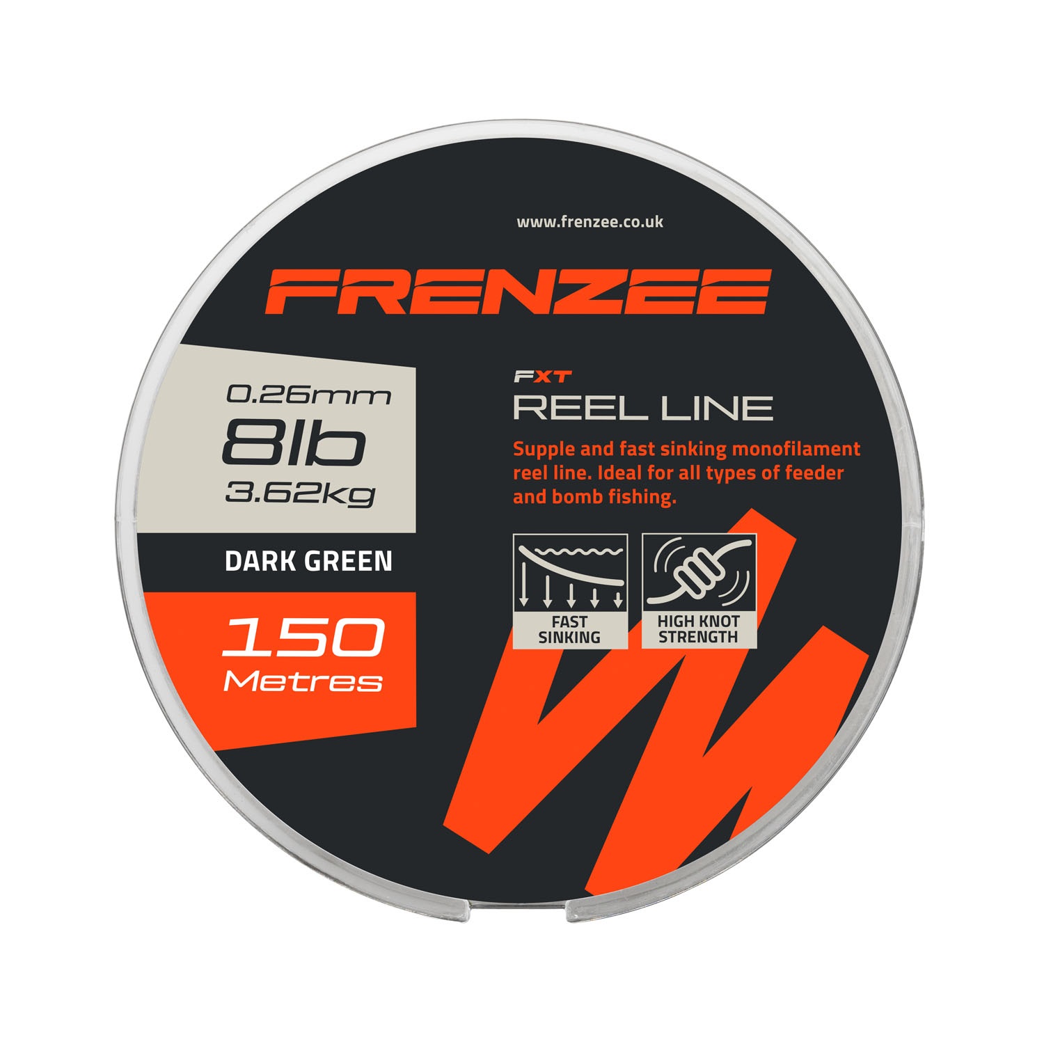 Frenzee FXT Reel Line Nylon Lenza per coregone (150m)