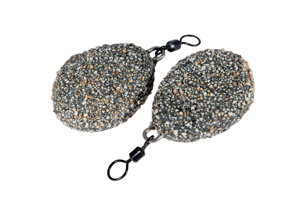 Piombo a Pera con Girella da Carpa Ultimate Flat Dark Gravel (2 pezzi)