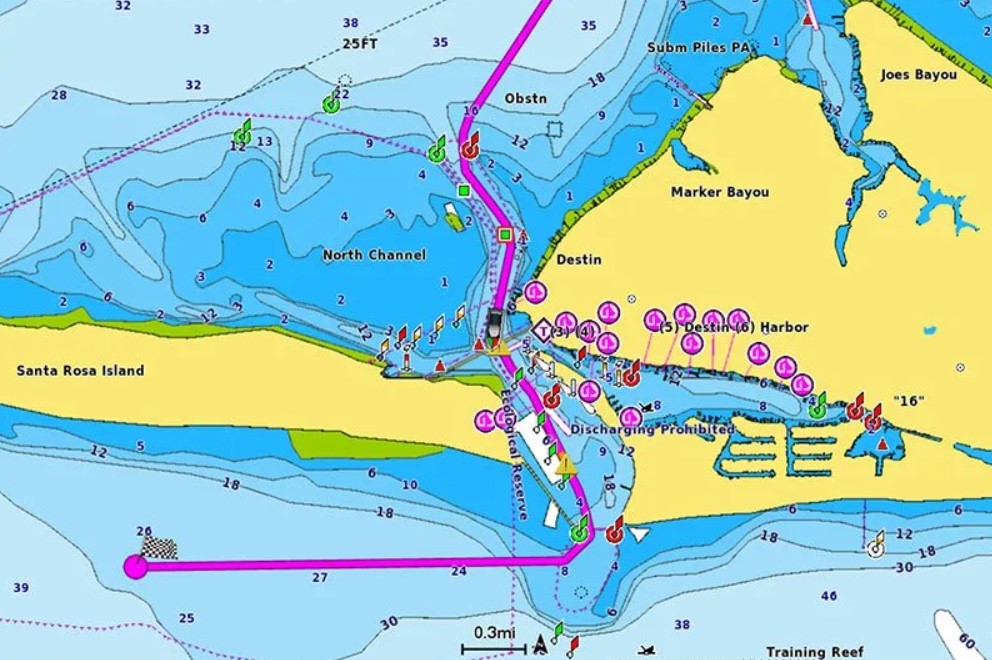 Navionics Vision+ Carta delle acque del Benelux e della Germania occidentale