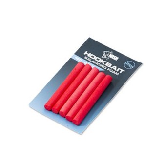 Nash Hookbait Balancing Foam Red 5mm (5 pezzi)