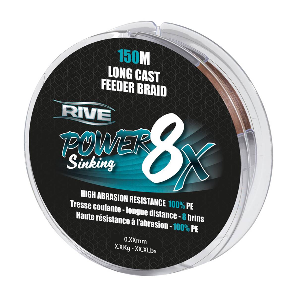 Lenza Intrecciata Rive Power 8X Sinking Braid 150m