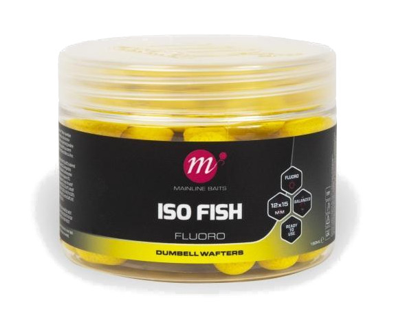 Cialde a Manubrio Mainline ISO Fish Fluoro 12x15mm - Yellow