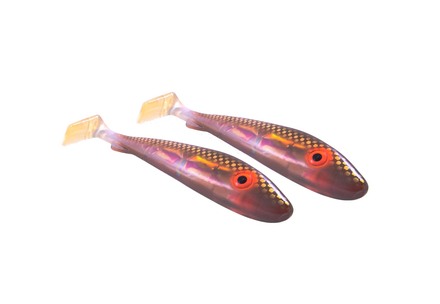 Svartzonker UV Series McRubber Jr Brown Back UV Shad 17cm (47g) (2 pezzi)