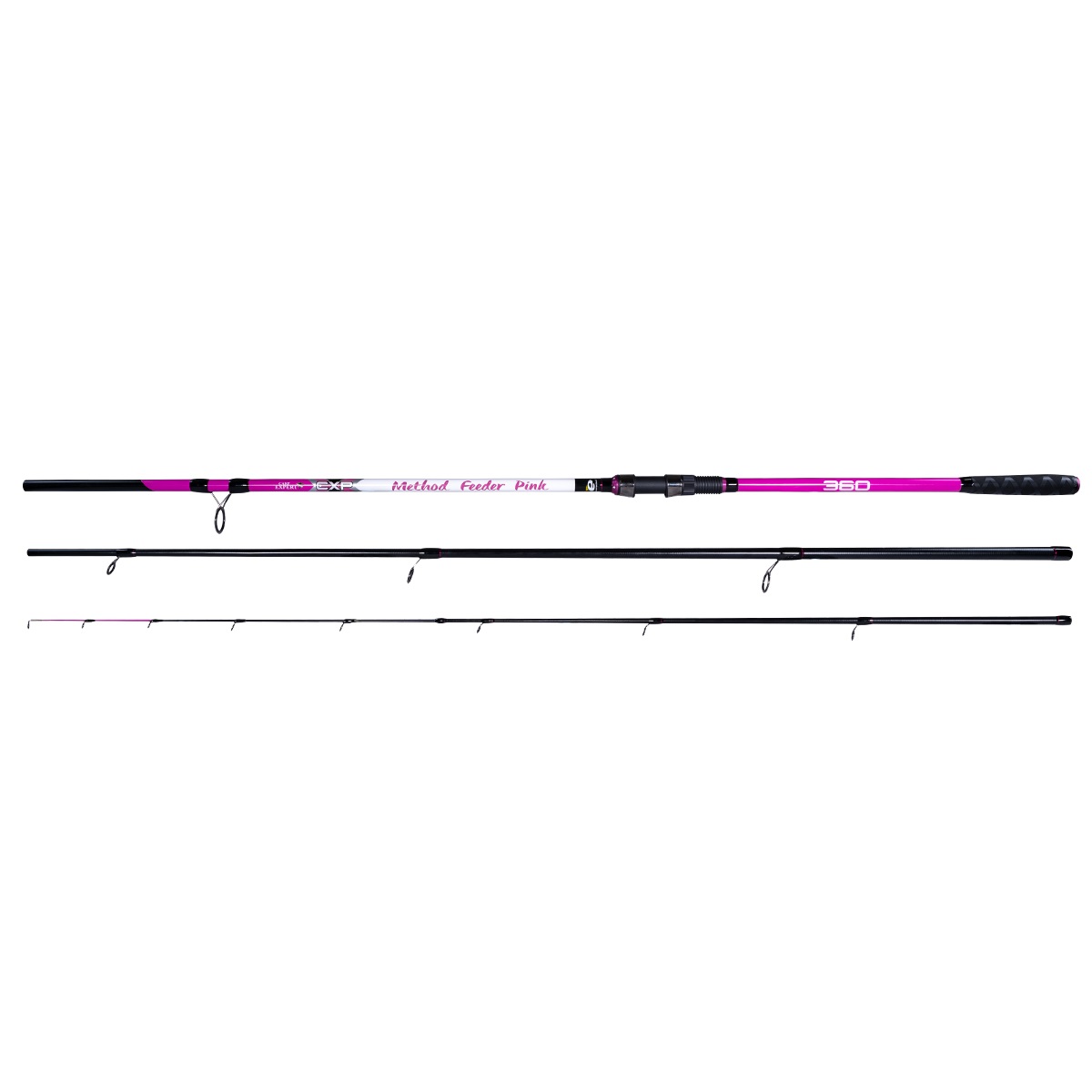 Canna da feeder Energo Carp Expert Pink Method 3.60m (100-150g) (3-pezzi) - Energo Carp Expert Method Feeder