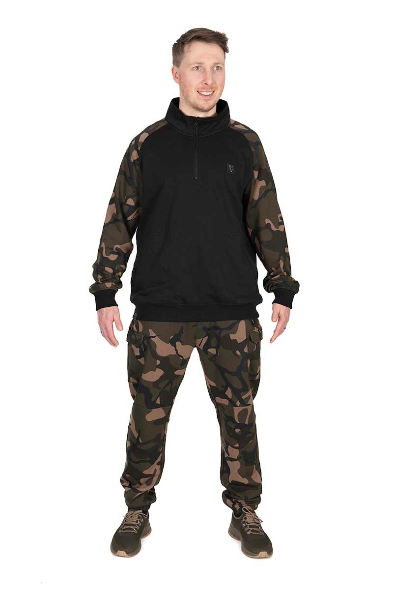 Maglione Fox LW Black/Camo QTR Zip