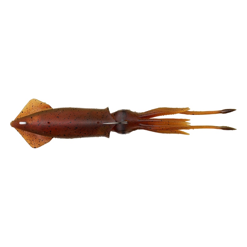 Savage Gear 3D TPE Swim Squid 12,5cm 25gr Sinking (2 pezzi) - Red/Brown