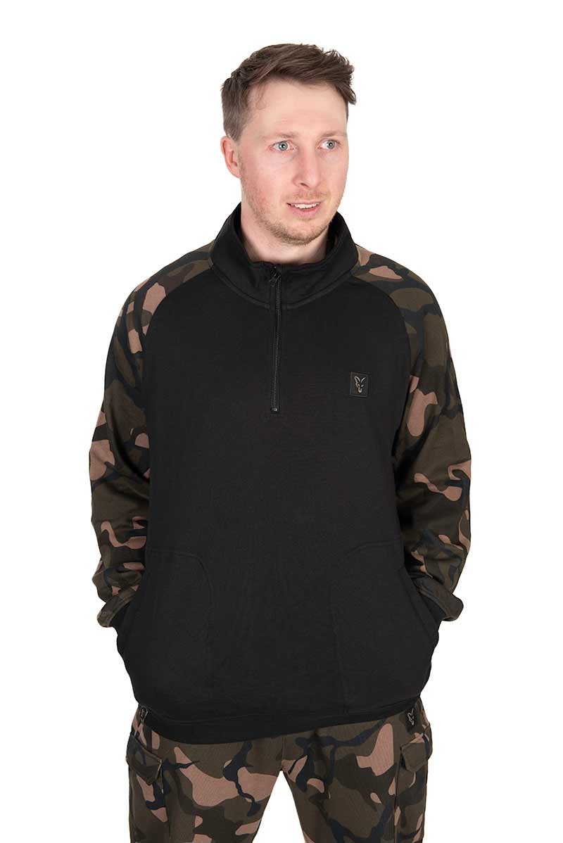 Maglione Fox LW Black/Camo QTR Zip