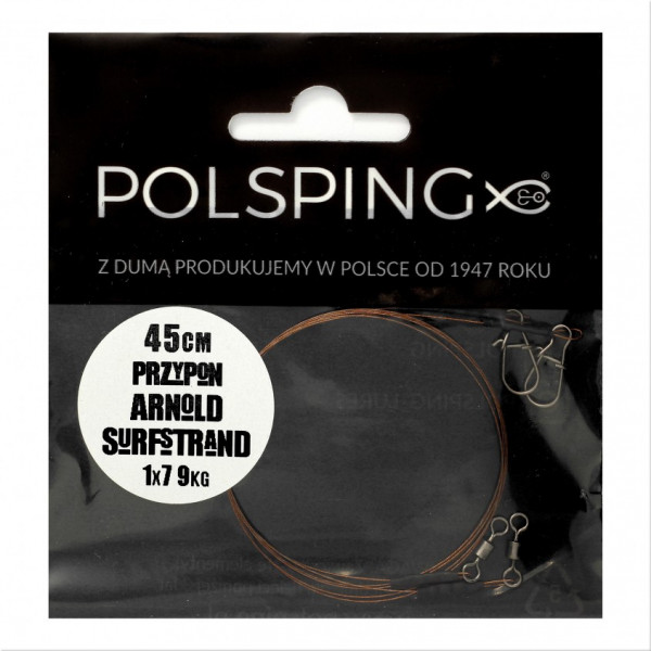 Polsping Arnold Surfstrand 1x7 Camo Leader 45cm (2 pezzi)