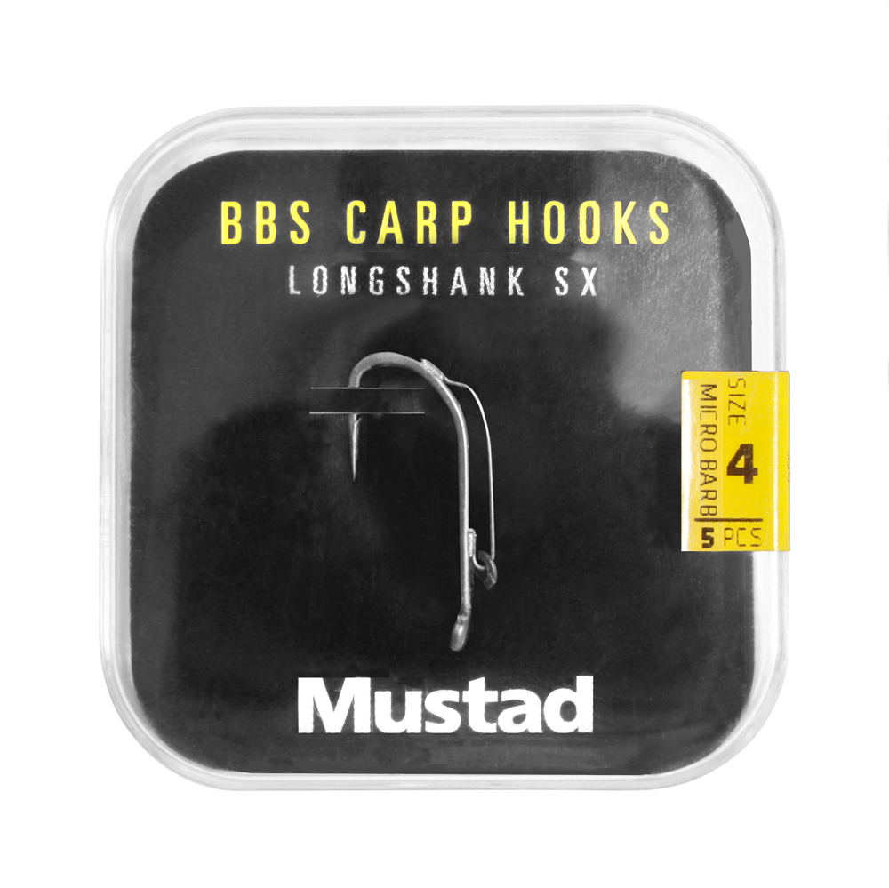 Ami da Carpa Mustad Long Shank 40 Carp Hooks Pack (6 pacchetti + Multi Box)