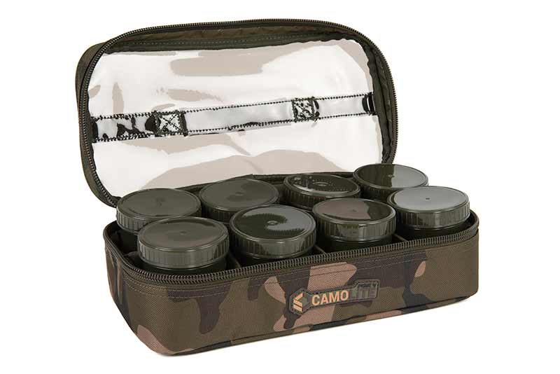 Borsa per Hookbait Fox Camolite 12 Vasetti (Incl. 12 Vasetti)