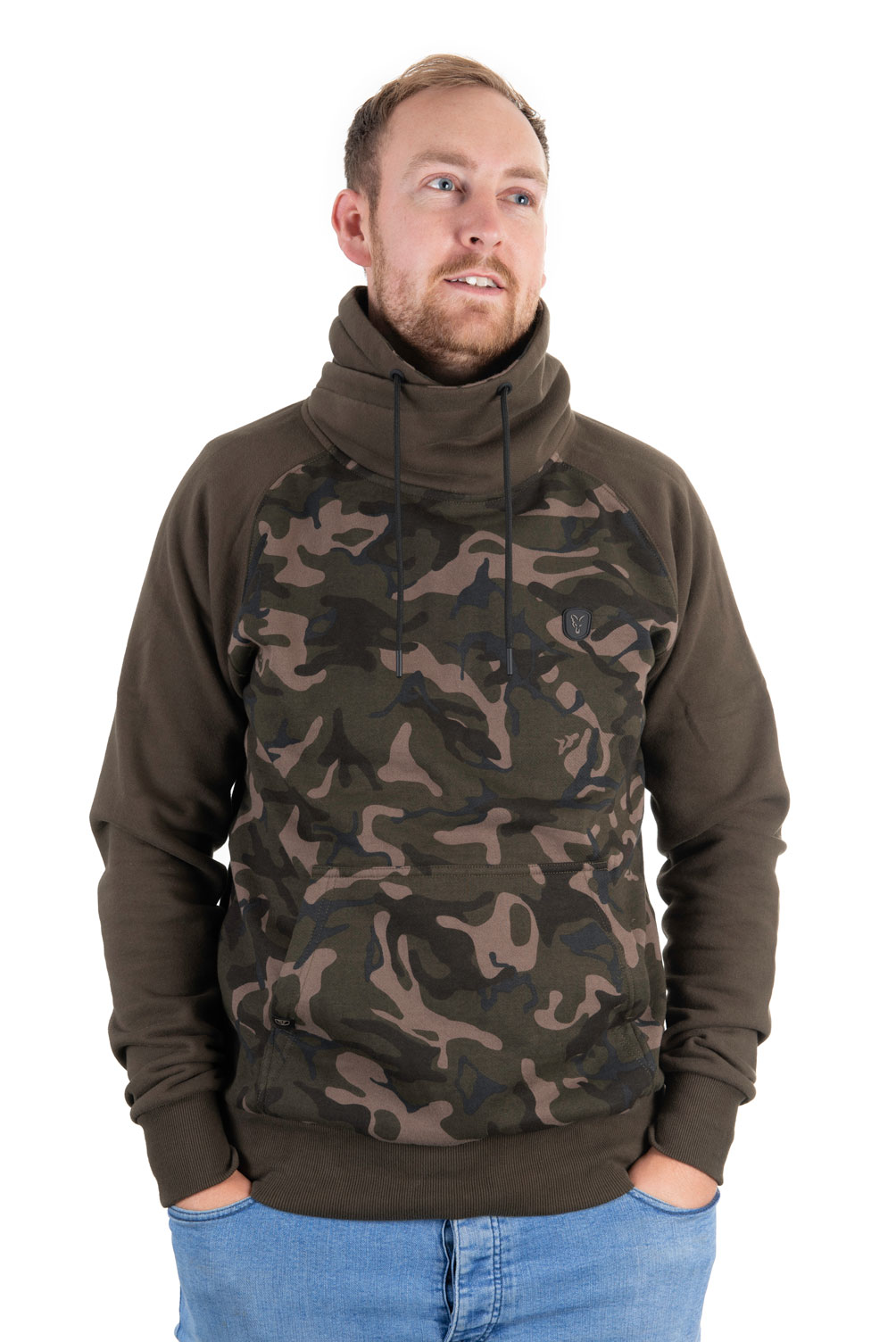 Fox Khaki/camo High Neck Sweater