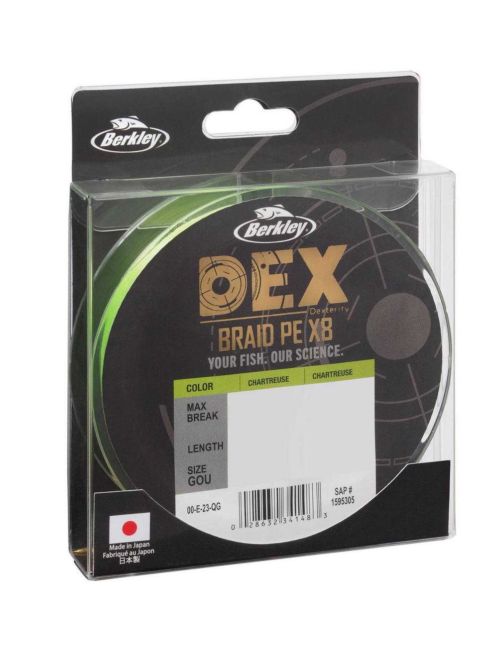 Lenza Intrecciata Berkley Dex X8 Pe Chartreuse (150m)