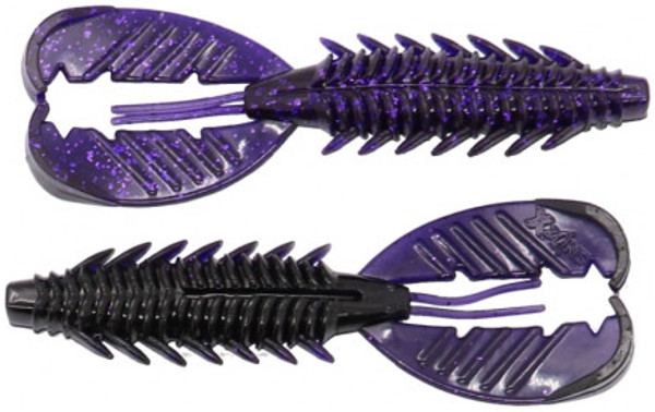 X Zone Adrenaline Craw 11cm, 6 pezzi! - Purple Shadow