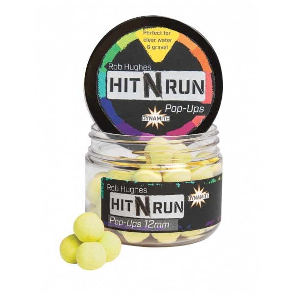 Dynamite Baits Hit N Run Pop Ups (12mm) - Geel