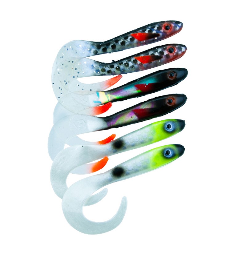 Svartzonker McRubber Tail Shad 11cm Mix Overcast (6 pezzi)