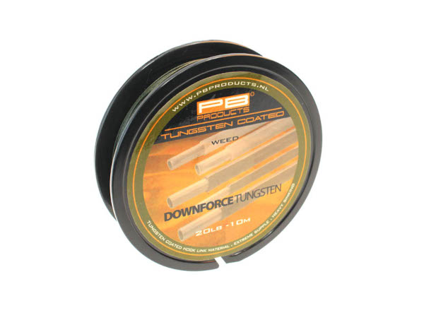 Materiale da rig PB Products Downforce Tungsten Coated Hooklink 10m (20lb) - Weed