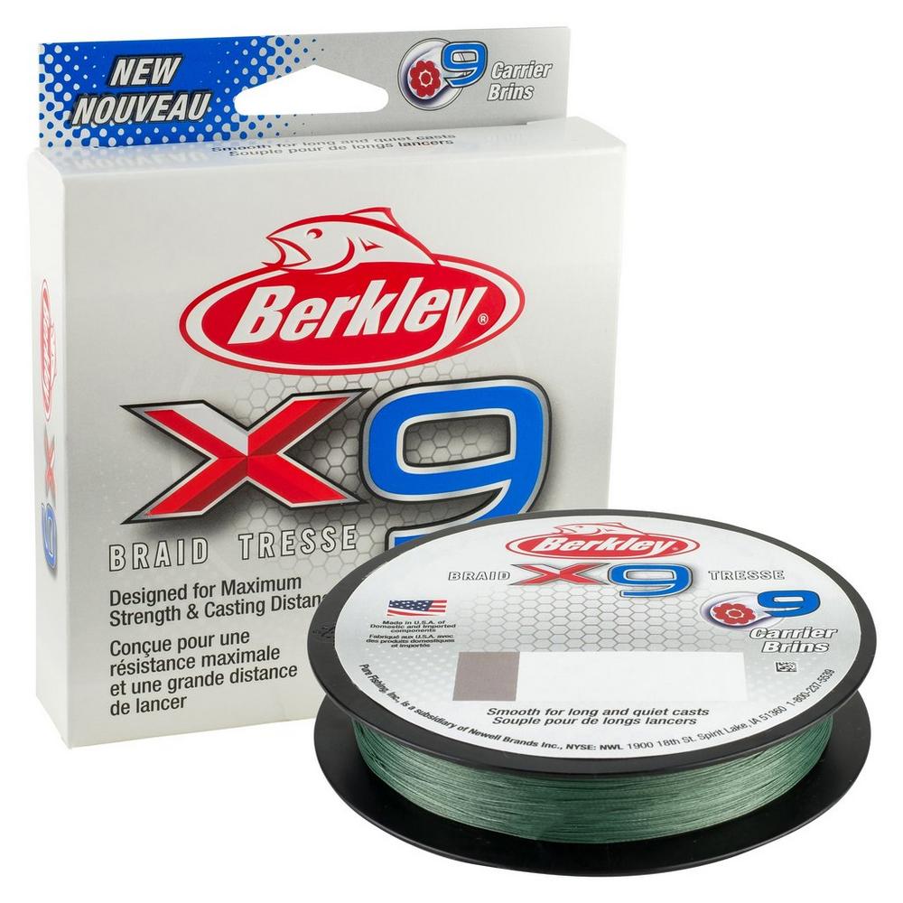 Berkley x9 Lenza Intrecciata Low-Vis Green 300m