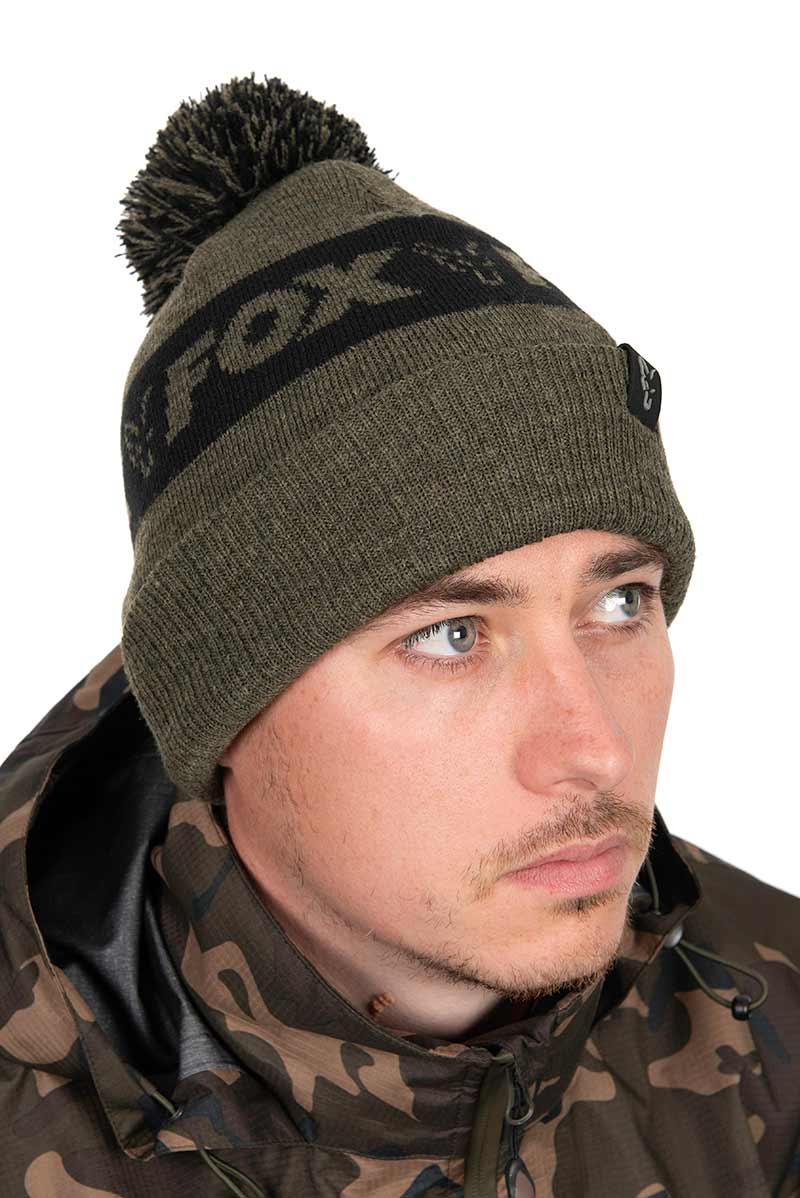 Cappello da pesca Fox Collection Bobbles - Green/Black