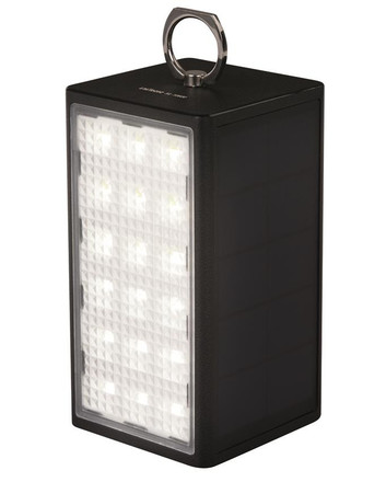 DÖRR Solar Powerbank with LED Light SL-10600 Black, caricabile tramite USB  o energia solare