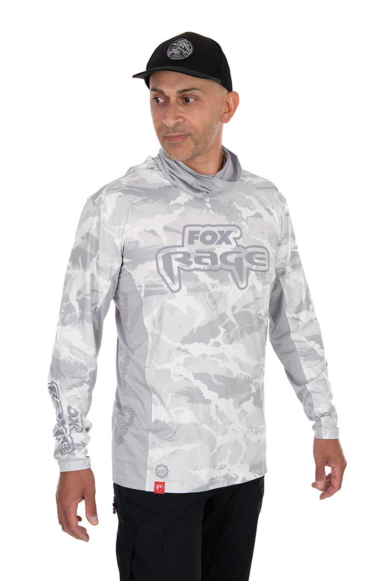 Fox Rage UV Felpa con Cappuccio Light Cam Top