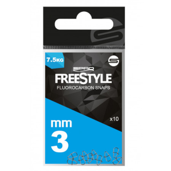 Spro Freestyle Reload Fluorocarbon Snaps, 10 pezzi