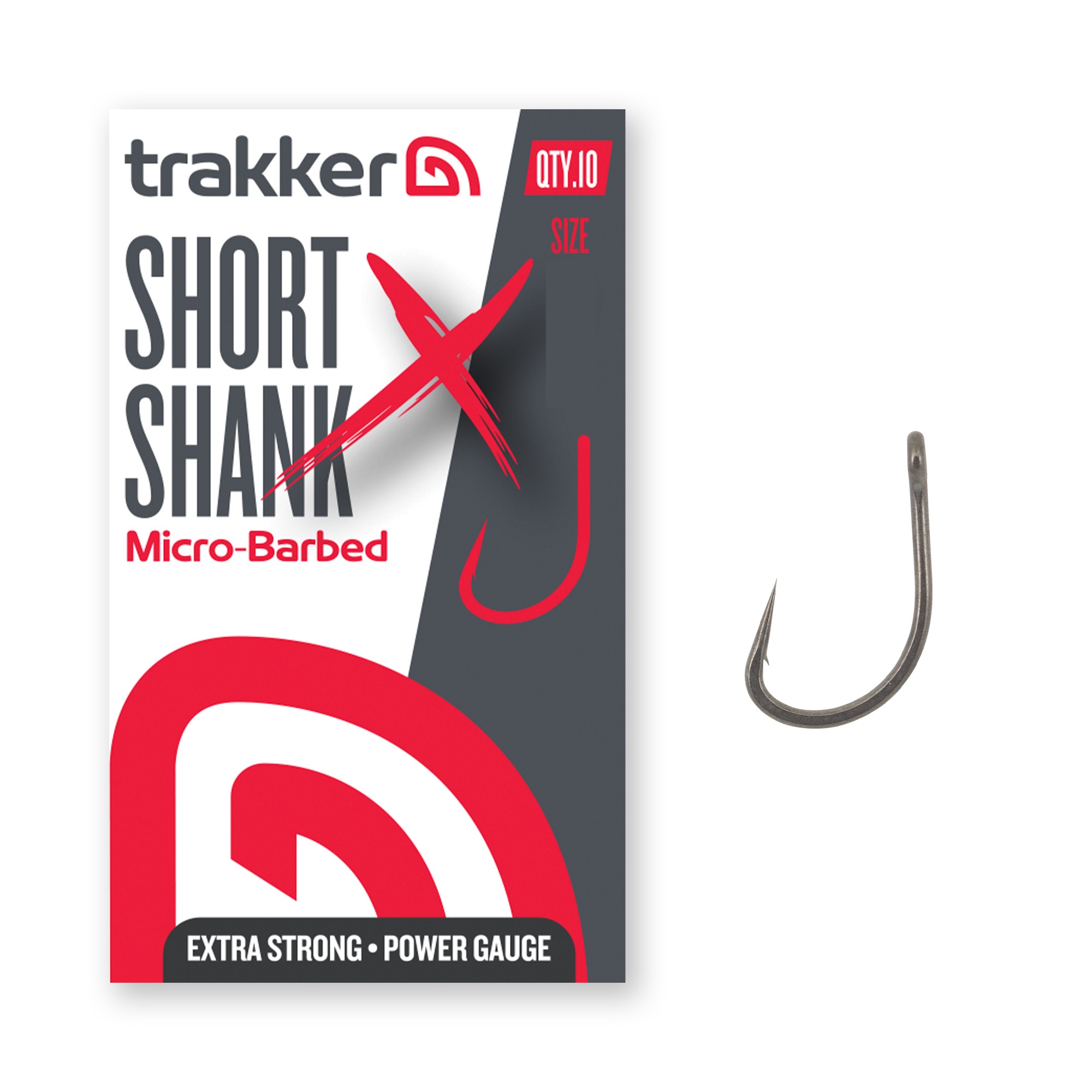 Trakker Short Shank XS Hooks Micro Ardiglione (10 pezzi)