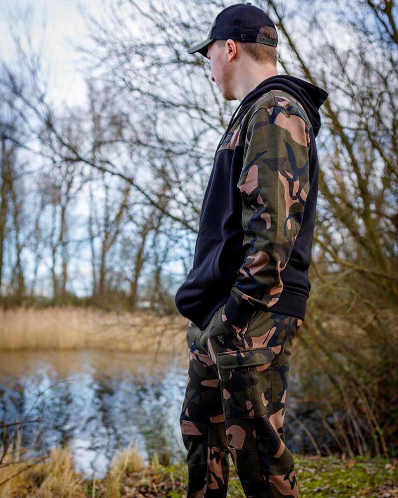 Felpa Fox LW Black/Camo Split Zip