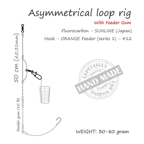 Life-Orange Feeder Rig Asymmetrical Loop con Elastico