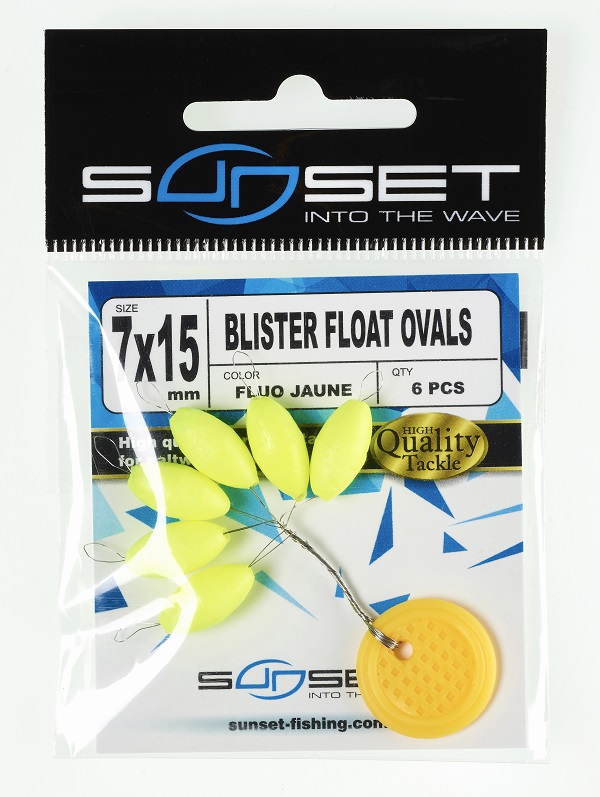 Sunset Blister Float Ovals - Fluo Yellow
