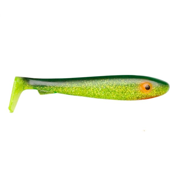 Svartzonker McRubber Bass 8cm, 10 esche - C19 Black 'n Chartreuse