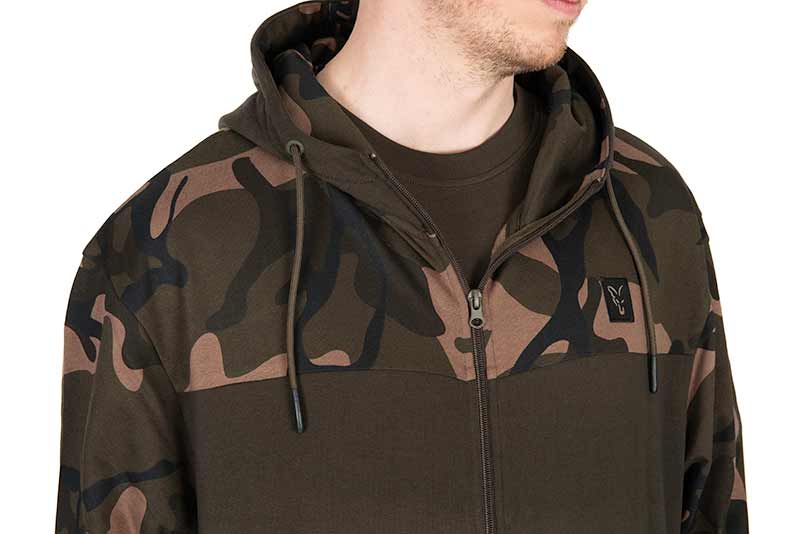 Felpa Fox LW Khaki/Camo Split Zip