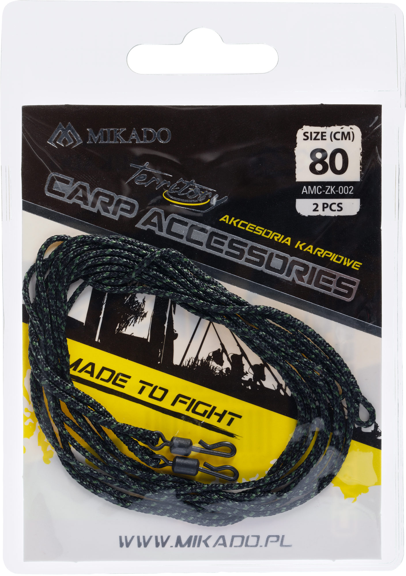 Mikado Karper Leader Leadcore Quick Change Swivel 80cm (2 pezzi)