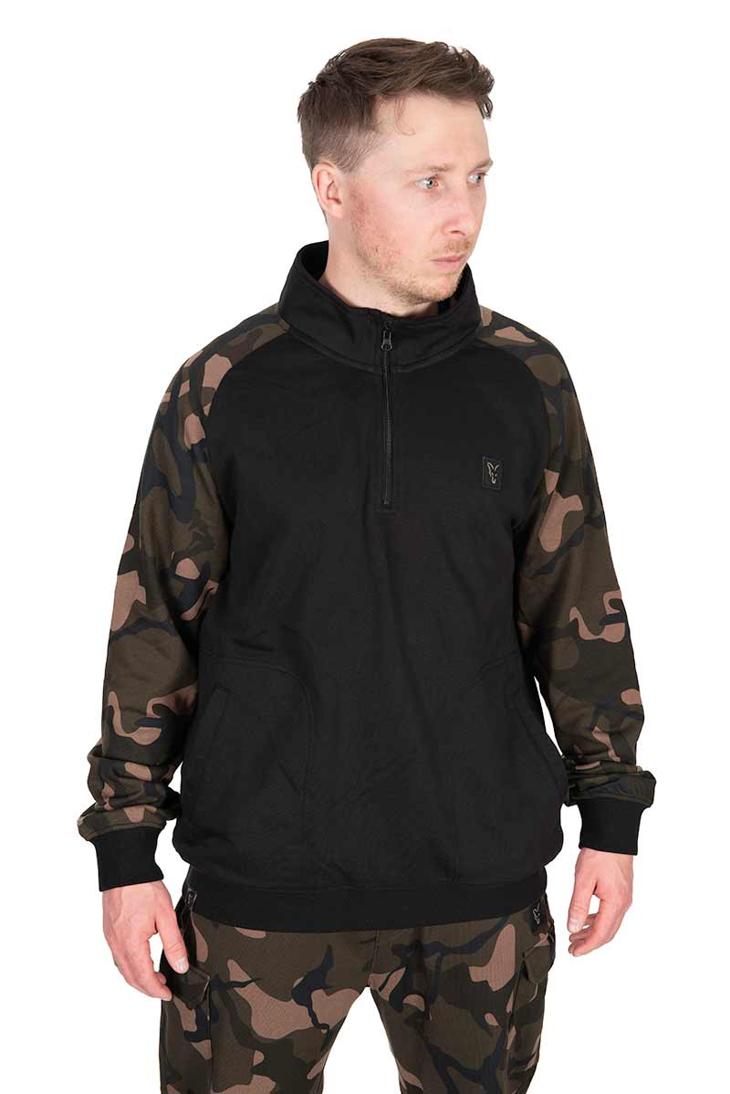 Maglione Fox LW Black/Camo QTR Zip