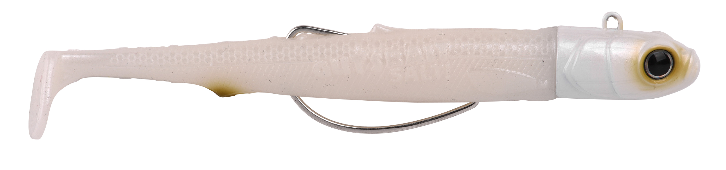 Spro Gutsbait Salt Softbait Pesci Marini 8cm (15g) - White Minnow