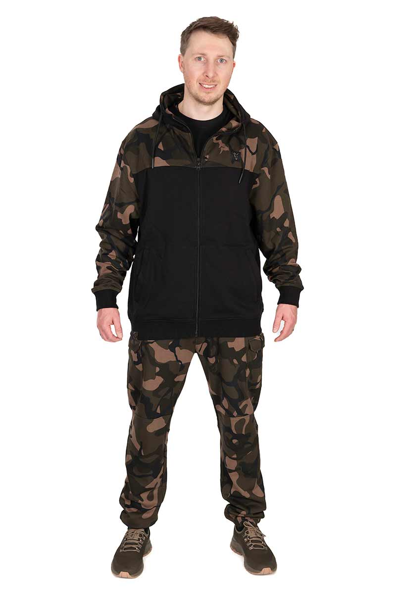 Felpa Fox LW Black/Camo Split Zip