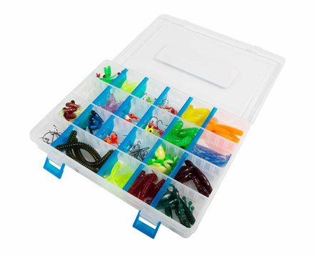 Fish4All Box per esche morbide (146 pezzi)