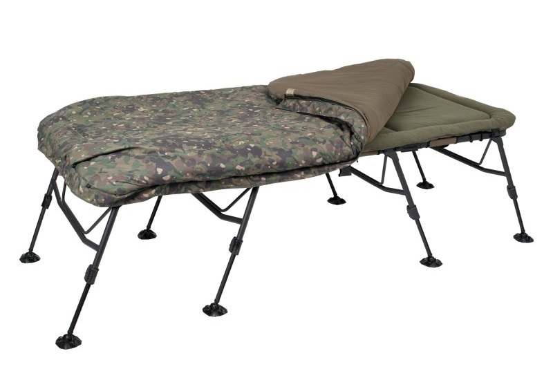 Sdraio Trakker RLX 8 Wide Camo Bed System (Incl. Sacco a pelo)