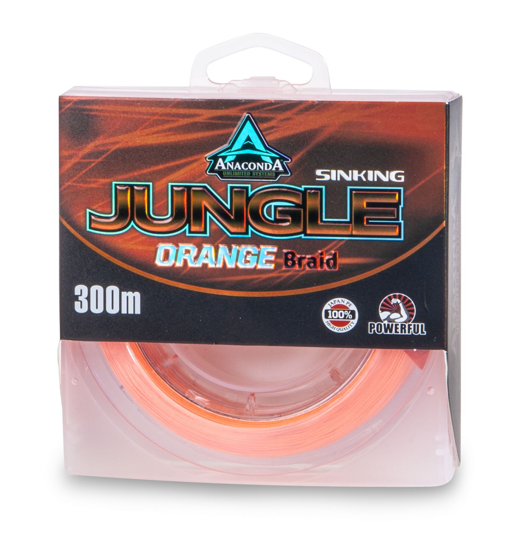 Anaconda Jungle Orange Lenza Intrecciata Affondante (300m)