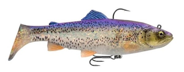 Shad con Sonaglio per Trota Savage Gear 3D FS 17cm (90g)  - Clear Blue Trout