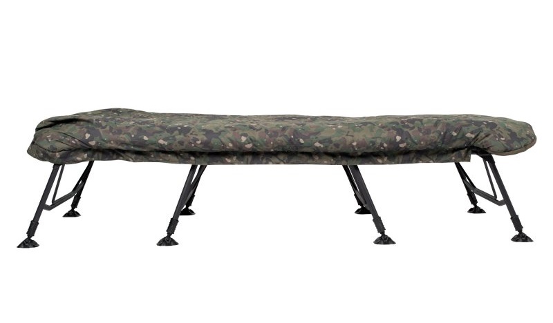 Sdraio Trakker RLX 8 Wide Camo Bed System (Incl. Sacco a pelo)