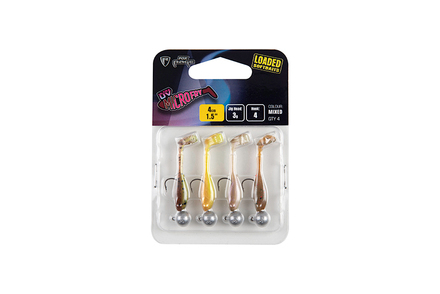 Fox Rage Micro Fry Mixed UV Colour Pack Loaded Softbaits 4cm (3g) (4 pezzi)