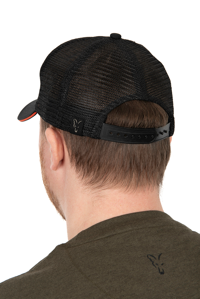 Cappello Trucker Fox Collection - Black & Orange