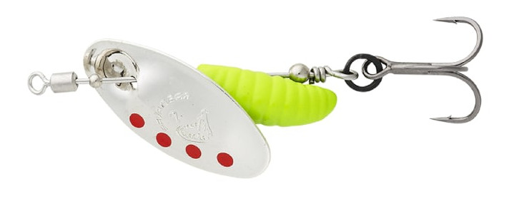 Savage Gear Grub Spinner #2 (5.8g) - Silver Red Lime
