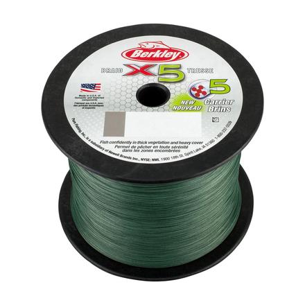 Berkley x5 Lenza Intrecciata Verde Low-Vis 2000m